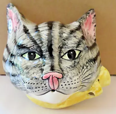 Buy Babbacombe Pottery  String Dispenser  Grey Tabby Cat With Yellow Bow • 29.50£