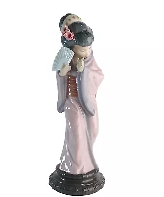 Buy Lladro Glazed Porcelain Statue Figurine Japanese Geisha Shy Chrysanthemum 4990 • 71.15£