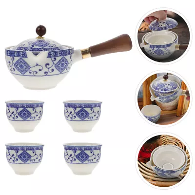 Buy Elegant Blue And White Ceramic With Infuser, 360 Rotating Feature • 35.99£