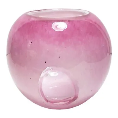 Buy Vintage Beautiful Pink Ombre Art Glass Rose Bowl • 13.45£