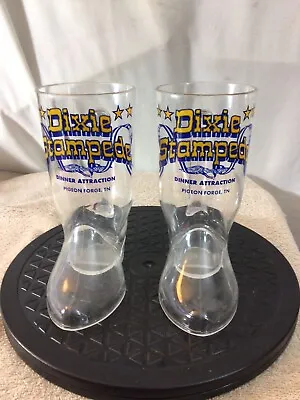 Buy Set Of 2 DIXIE STAMPEDE Dinner Attraction Pigeon Forge Souvenir Boot Mugs  • 11.38£