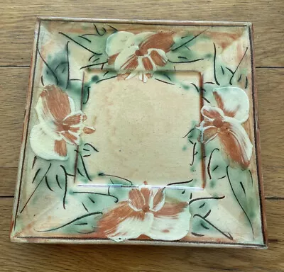 Buy Galtie Patrick Poterie ? French Pottery Plate Tray  Square Red Clay Earthy • 18£