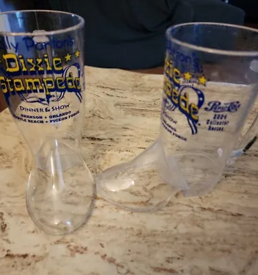 Buy Set Of 2,  Pepsi Dolly Partons Dixie Stampede Dinner Show Boot Plastic Cups 2004 • 12.47£