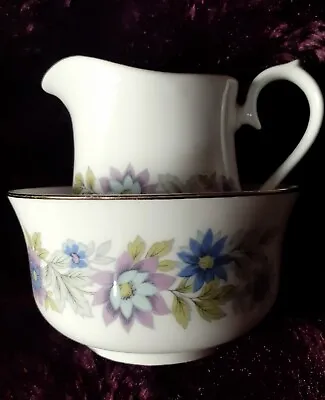 Buy Queen Anne Vintage China Large Sugar Bowl & Milk Jug • 4.99£