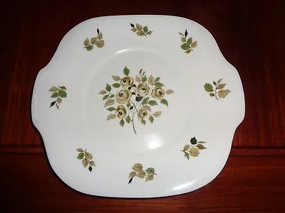 Buy Crown Staffordshire Fine Bone China Bread And Butter Or Cake Plate Green Flowers • 10.99£