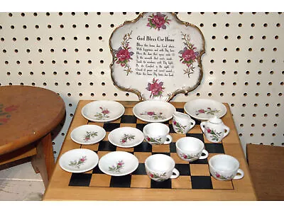 Buy Antique Childs China Tea Set WITH DECORATIVE PLATE • 85.24£
