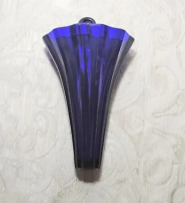 Buy Vintage Cobalt Blue Glass Scandinavian Hanging Vase Posy  • 132£