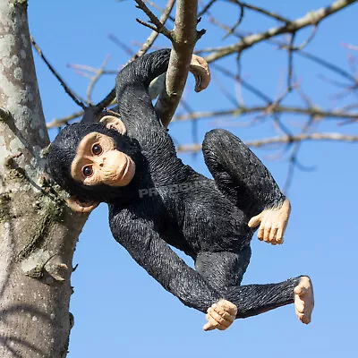 Buy Fence Hanging Monkey Ornament Outdoor Garden Zoo Animal Sculpture Decoration • 35£