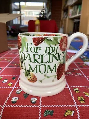 Buy Emma Bridgewater  For My Darling Mum Strawberries 1/2 Pint Mug  • 15.99£