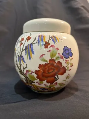 Buy Rare Vintage Sadler Vase Ginger Jar Oriental Wisteria Peony Design 5  Height  • 25£