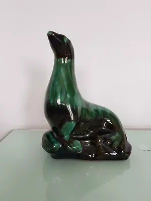 Buy Vintage Canadian Blue Mountain Pottery Sealion Figurine 7x5 Inches • 20£