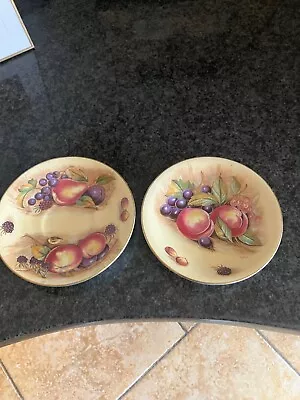 Buy 2x Aynsley Orchard Gold Fine Bone China Saucers • 9.50£