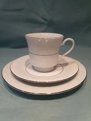 Buy Crown Ming Regant Collection Queens Lace Fine China Trio Coffee Cup Saucer Plate • 7.99£