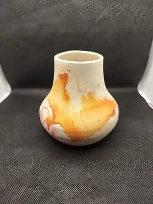 Buy Nemadji Pottery Orange Red Brown Swirls Glazed Inside Appr. 5x5 • 10.83£