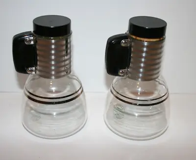 Buy Set Of 2 Pair VTG MCM Pyrex Glassware For Weico Mini Carafe With  Cork Lid • 21.31£