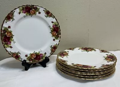 Buy Royal Albert Old Country Roses 1962 Salad Plates 8in Set Of 7 • 57.63£