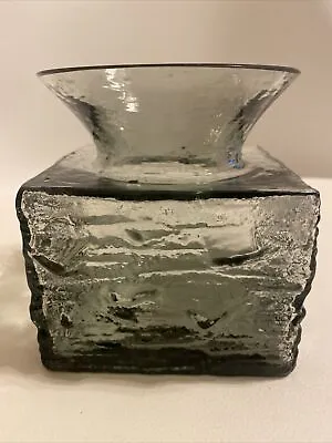 Buy Dartington Glass 'Midnight' Vase FT101 C1960's. Frank Thrower Design. Vintage • 14.99£