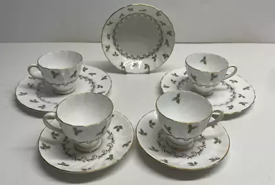 Buy Royal Tuscan Nanette 4 Cups, 2 Saucers, 2 Small Plates With A Bowl ( G75) • 17.85£