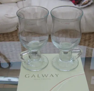Buy Boxed Pair Of Galway Crystal Latte Mugs/glasses New Unused • 5.99£