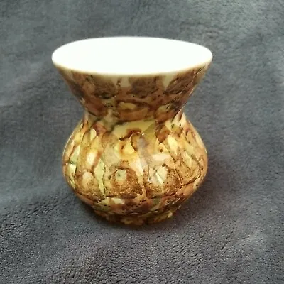 Buy Dragon Pottery Rhayader Small Vase Green Brown Cream Made In Wales 3.5  Tall  • 20£