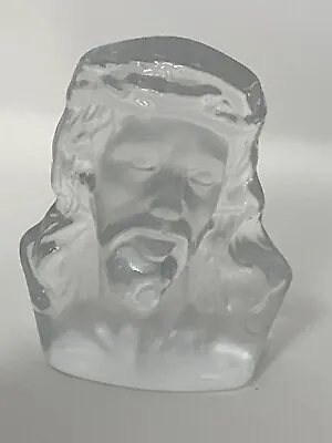 Buy Vintage Bust Of Jesus Dalzell Viking Hand Made  6  Glass Frosted • 16.30£