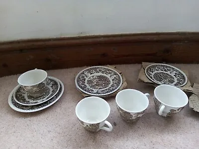 Buy Barratts Staffordshire England Elizabethan 4 X Trios :Cups Saucers & Plates (12) • 18£