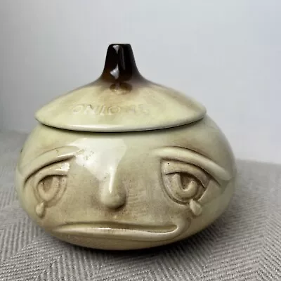 Buy Vintage SylvaC Crying Onion Face Lidded Pot No. 516 1950’s-1960’s 12cm X 9.5cm • 10£