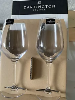 Buy Dartington Crystal Large Wine Glasses  2 Shaped For Flavour Majestic New In Box • 19.99£