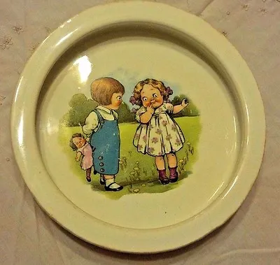 Buy BUFFALO POTTERY Early 1900's Child's Dish - DOLLY DINGLE - Campbell Soup Kid • 32.66£