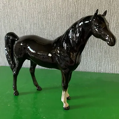 Buy BESWICK HORSE PONY ARAB XAYAL MODEL No. 1265 CHARCOAL GREY BROWN GLOSS PERFECT  • 195£