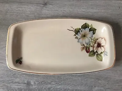Buy Vintage Romanian Flower Pattern Oval Plate - 11” Width • 3.99£
