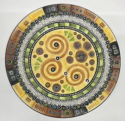 Buy Karen Pepper Large Plate Fusion Ceramic Artisan Pottery 29cm / 11.5  Diam • 14.99£