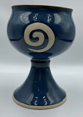Buy Jack O'Patsy Irish Pottery, Small Goblet, Blue - Made In Ireland - (A-2) • 28.39£