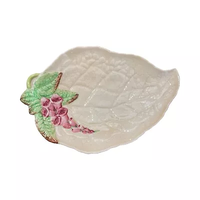 Buy Vintage Hand Painted Carlton Ware Foxglove Leaf Shaped Dish • 17.07£