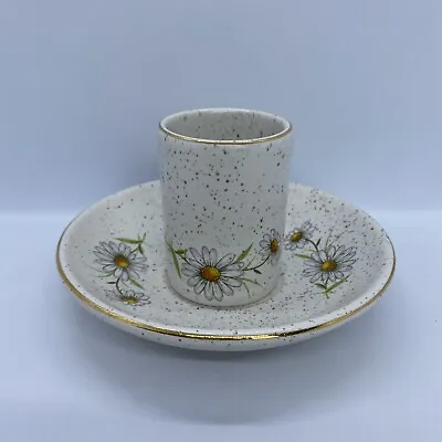 Buy Kernewek Daisy Coffee Can & Saucer  Cornwall Pottery • 11.50£