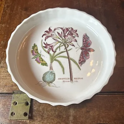 Buy Portmeirion Flan Quiche Dish 9.5 Inches Mexican Lily Rare Butterfly • 25£