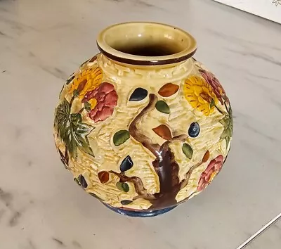 Buy H J Wood Indian Tree Hand Painted Ceramic Vase • 5£