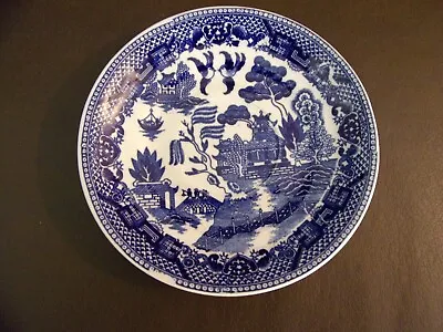 Buy Blue & White Blue Willow Pattern Saucer Made In Japan (Imperfect) • 4.95£