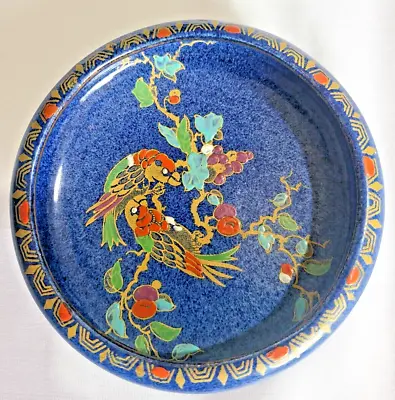 Buy Frederick A Rhead Dish Bursley Ware Blue With Parrots Hand Painted Rare • 24.99£