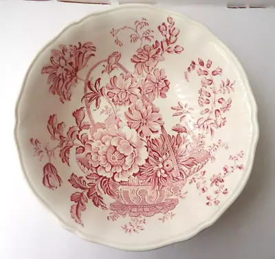 Buy Alfred Meakin Dinnerware Charlotte Pink/Red Serving Bowl Permanent Colors 8 1/4  • 20.86£