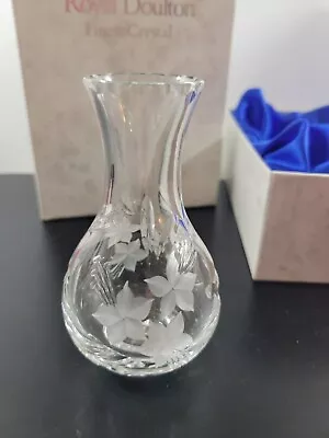 Buy Royal Doulton Finest Crystal Small Bud Vase 4 1/2  Tall • 56.34£