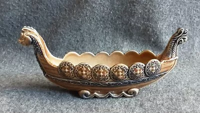 Buy Wade Porcelain Viking Dragon Ship Long Boat Vintage Trinket Dish Pottery Planter • 5£