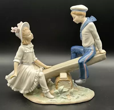 Buy Lladro Children On Seasaw Figurine A/F • 20£