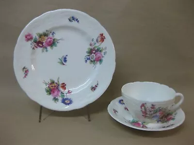 Buy Vintage Coalport China Sevres Trio ~ Tea Cup Saucer & Plate ~ Floral & Embossed • 11.99£