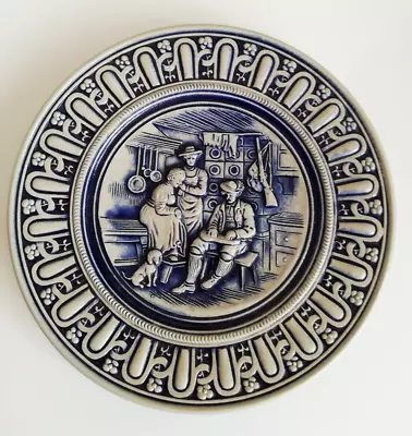 Buy Rare Vintage Simon Peter GERZ Gerzyt Germany Pottery Plate Family Home / Hunter • 5.99£