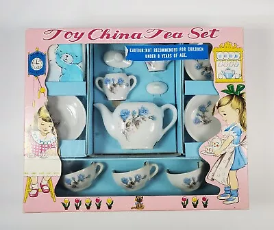 Buy Vintage Children's 13 Pc China Tea Set Service W/Original Box -Made In Japan • 19.28£