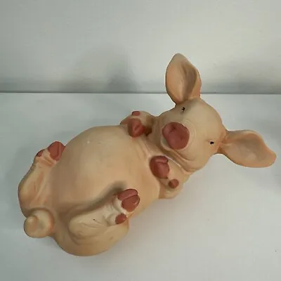 Buy Ceramic Life-Like Miniature PIG Or HOG Farm Collectible • 16.30£