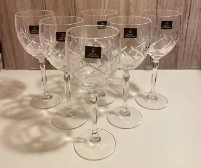 Buy Royal Doulton Daily Mail Crystal Wine Glasses, Set Of 6, Labelled • 39.99£