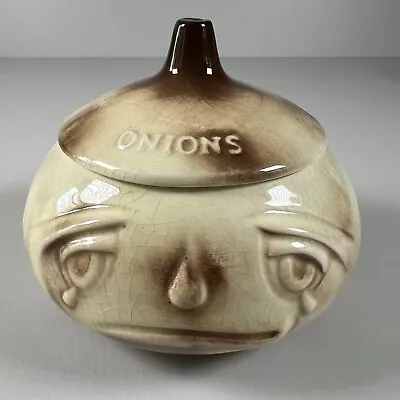 Buy Vintage SylvaC Onions Crying Face Pot Lid No.516 Mid Century Retro *Crazing* • 14.99£