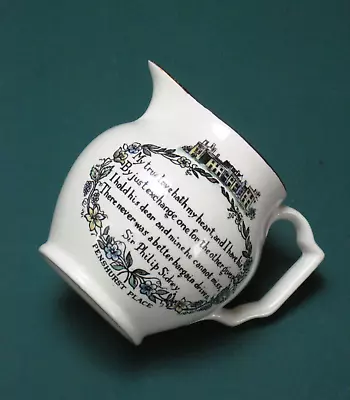 Buy Penshurst Place - Gray's Pottery Cream Jug - Sir Philip Sidney Poem • 6£